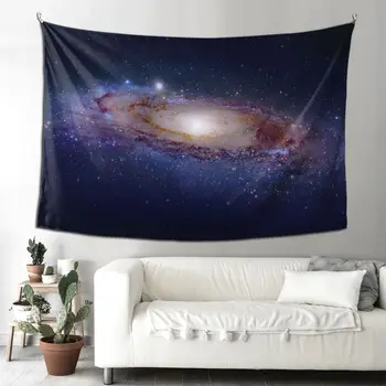 Galaxy Visuma Gobelēns Bohēmijas Poliestera Sienas Karājas Kosmosa Miglāju Apdare Guļamistabai Jogas Paklājiņš Retro Sienas, Paklāja